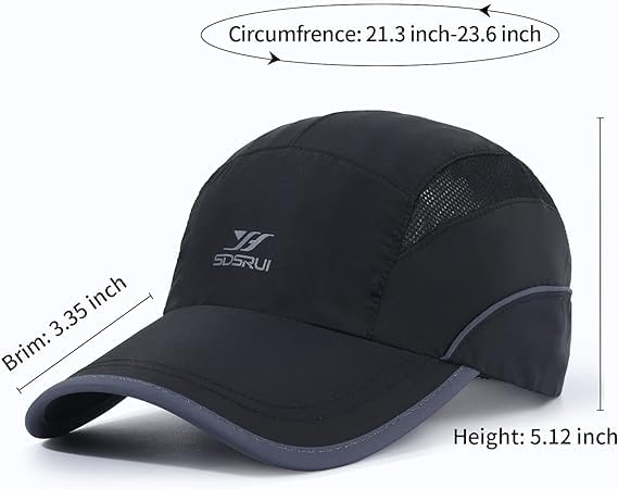 Running Hat Mesh Sports Cap Lightweight Quick Drying Runner Cap for Men Women - Image 4