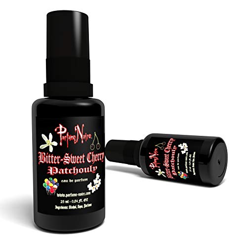 Bitter-Sweet Cherry - 25ml Patchouli Parfüm mit Wildkirsche & Vanille - veganes Eau de Parfüm im original DarXity Samtbeutel Cover