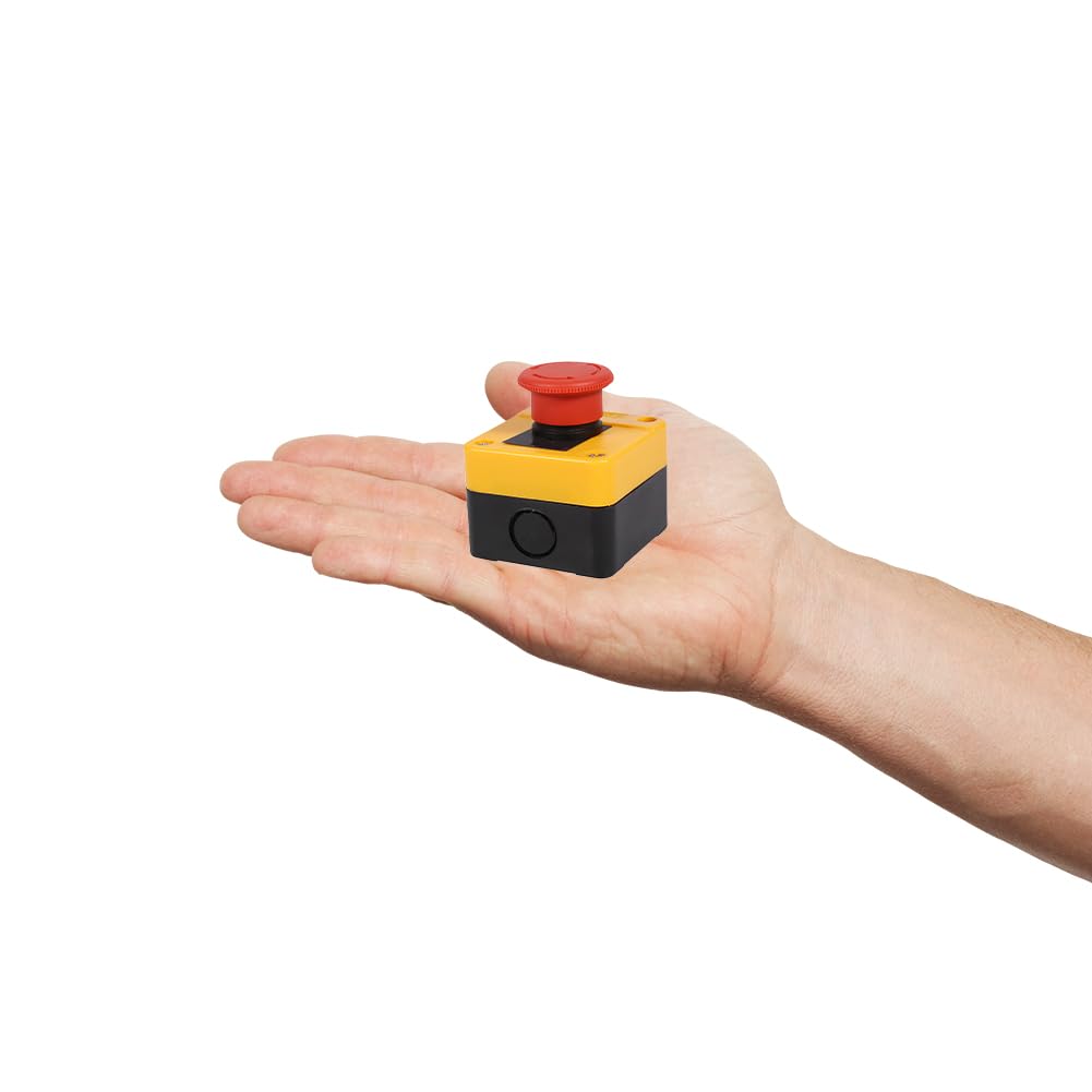 Push Button On Off Switch 120 V Red Mushroom Emergency Stop Push Button ...