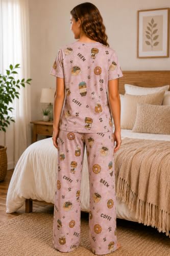 Image of TotzTouch Night Dress Kids Girls - Soft, Comfy & Adorably Stylish Printed Pyjama Set Age 6 Months to 15 Years