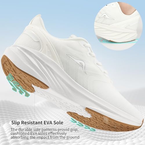 Ablanczoom Tennis Shoes Womens Sneakers: Non Slip Lightweight Slip On Walking Running Shoes for Gym Work Athletic4