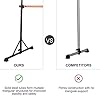 ZELUS Portable Ballet Barre Bar for Home Kids Ballet Bar 5ft Adjustable Freestanding Double Stretching Dance Bar, Barre Exercise Equipment for Women with Heavy-Duty Beechwood 330 lb Capacity (Black)