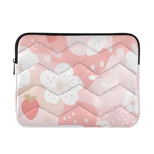 Funda para portátil acolchada con diseño rosa para laptops 13-13.3"