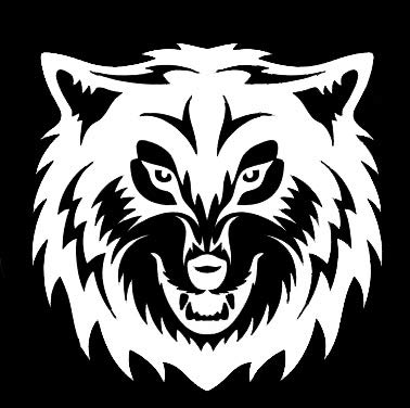 Legacy Innovations LLI Angry Wolf | Decal Vinyl Sticker | Cars Trucks Vans Walls Laptop | White | 5.5 x 5.5 in | LLI1216