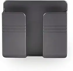 Suporte Multiuso de Parede para Celular e Controle Remoto Com Adesivo Autocolante (Preto)