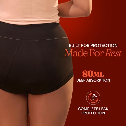 Image of Mahina DeepSleep Period Panty for Heavy Flow, Reusable Period Underwear for Sleeping, Leak-Proof for Up to 12 Hours, No Pads Required