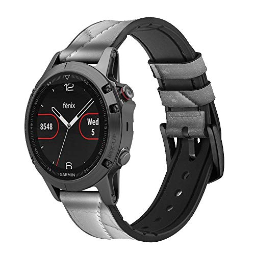 CA0364 Volleyball Ball Leather & Silicone Smart Watch Band