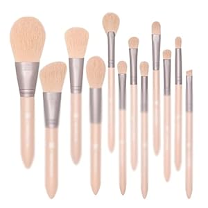 MADALIAN 12 Makeup Brush Set Full Set Of Loose Powder Brush Beauty Tools Eye Shadow Brush Highlighter Blush Brush