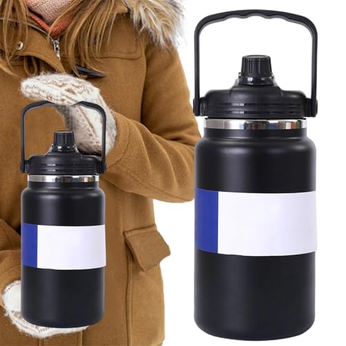 Termo para Agua Fría | Cantimploras De Acero Inoxidable | Termo Térmico Impermeable 4L para Acampada Senderismo Deporte Viajes Playa Gimnasio Ciclismo