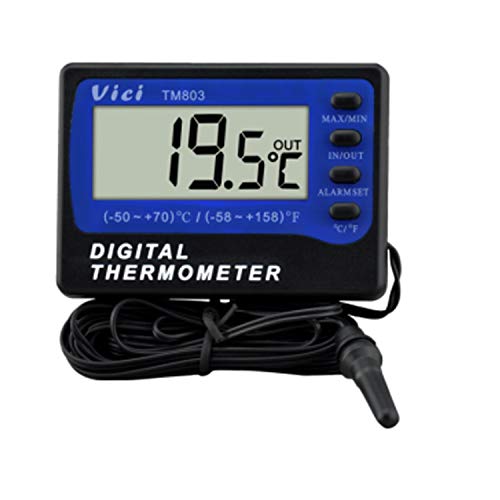 ���x�v TM803 �①��/�Ⓚ�ɉ��x�v ��^LCD�f�W�^�����x�v �A���[���t�� -50?70�� ���C�Ǒ��Ⓚ�ɕ\�ʉ��x�v