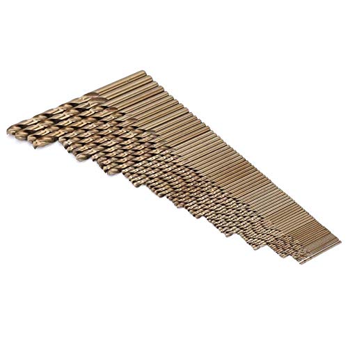 74pz M35 Punta Trapano al Cobalto HSS Punta Trapano a Spirale Set di Utensili per la Combinazione di Perforazione di Macinazione di Alta Precisione 1.0-8.0mm Ideale per Lamiera d'acciaio