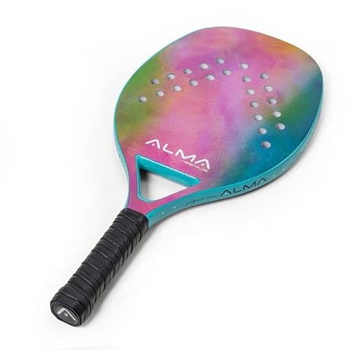 Raquete para Beach Tennis Full Carbon Alma Genius - Tie Dye