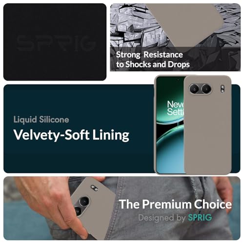 Image of SPRIG Compatible with OnePlus Nord 4 Premium SilkTone Back Cover Drop Tested Shock Proof Mobile Case for Men, Women, Boys and Girls with Camera Protection (Light Brown)
