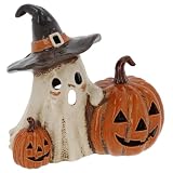 Shudehill Giftware Village Pottery Halloween Tealight Holders (Ghosts & Pumpkins)