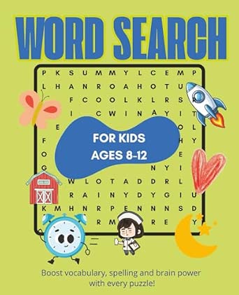 Word Search for Kids, Ages 8-12: Boost spelling, vocabulary and brain ...