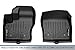 MAXLINER Floor Mats 1st Row Liner Set Black Compatible with 2014-2021 Ford Transit Connect with Vinyl Flooring and Floor Posts Only