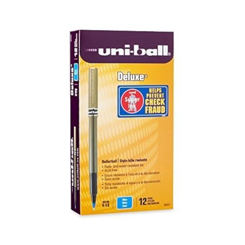 Uni-ball Deluxe Roller Ball 2-pack tinta azul micro