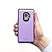 TORU [CX PRO] Wallet Cover Designed for Galaxy S9 Case with Card Holder, Mirror & USB Adapter - Purple