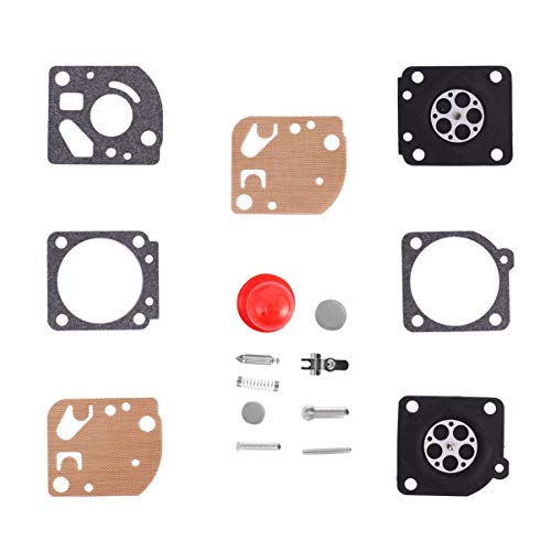 VILLCASE Kit de Reparo Do Carburador Juntas Do Aparador de Grama Compatíveis para Walbro Carb Poulan
