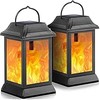Amazon.co.jp: ソーラーランタン メタル ゆられる 火炎 ソーラー