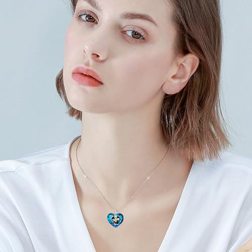 POPKIMI Penguin Necklace Sterling Silver Crystal Penguin Jewelry Penguin Gifts for Penguin Lover Women3