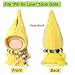 10cm Doll Clothes Pin for Love 4.0 Series - Designer Outfits Set with Wizard's Cloak & Plaid Scarf, Cute Ropa para Clothing & Accessories for 4 Inch Mini Plush Dolls Dress-Up(Yellow Cloak)