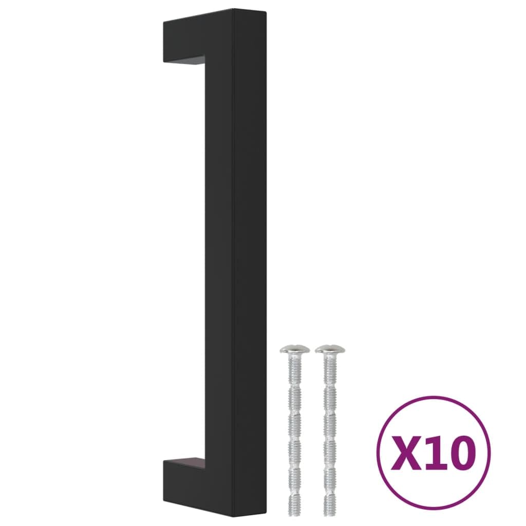 Maniglie per Mobili 10pz Nere 128mm in Acciaio Inox,Maniglie Moderne,Maniglie Cassetti,Maniglie per Mobili-155398