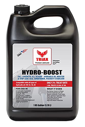 Triax Hydro-Boost Hydraulic Oil Additive Viscosity & Thermal Stabilizer, Stop Leak (1 Gallon) #TOP14