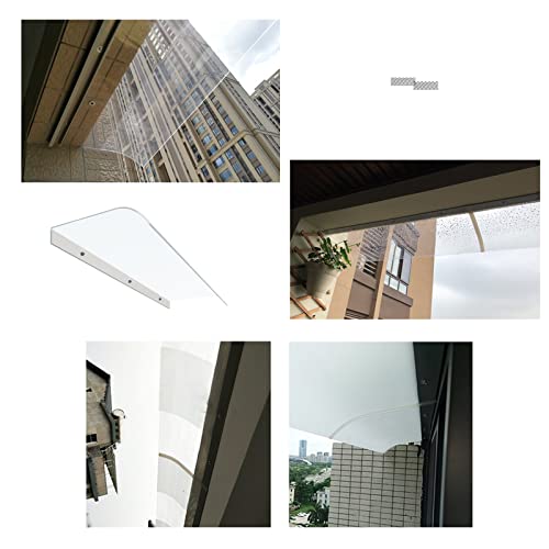 Auvent porte d'entrée transparent polycarbonate mat anti-UV
