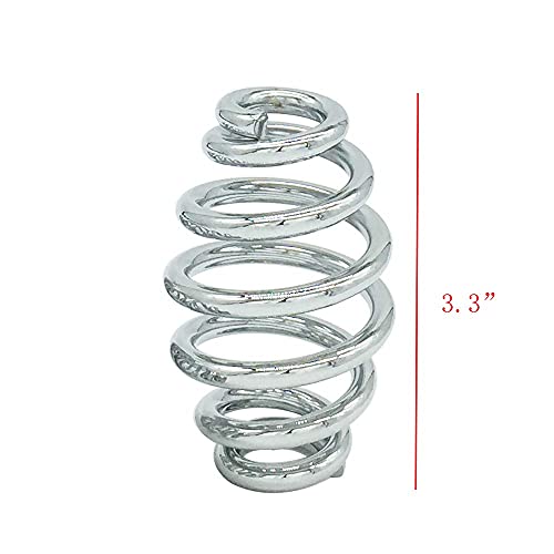 Solo Seat Springs Chrome 3 Inch Compatible With Harley Honda Yamaha Kawasaki Suzuki Bobber Chopper Touring Softail Sportster Dyna #TOP2