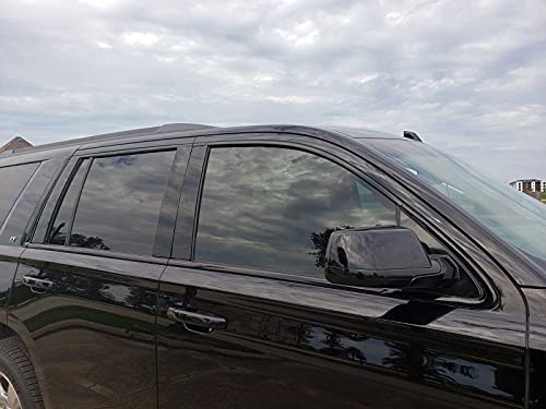 SlickMod Chrome Delete Blackout Vinyl Overlay for 2015-2020 GMC Yukon Window Trim (Gloss Black) by SlickMod - Image 4