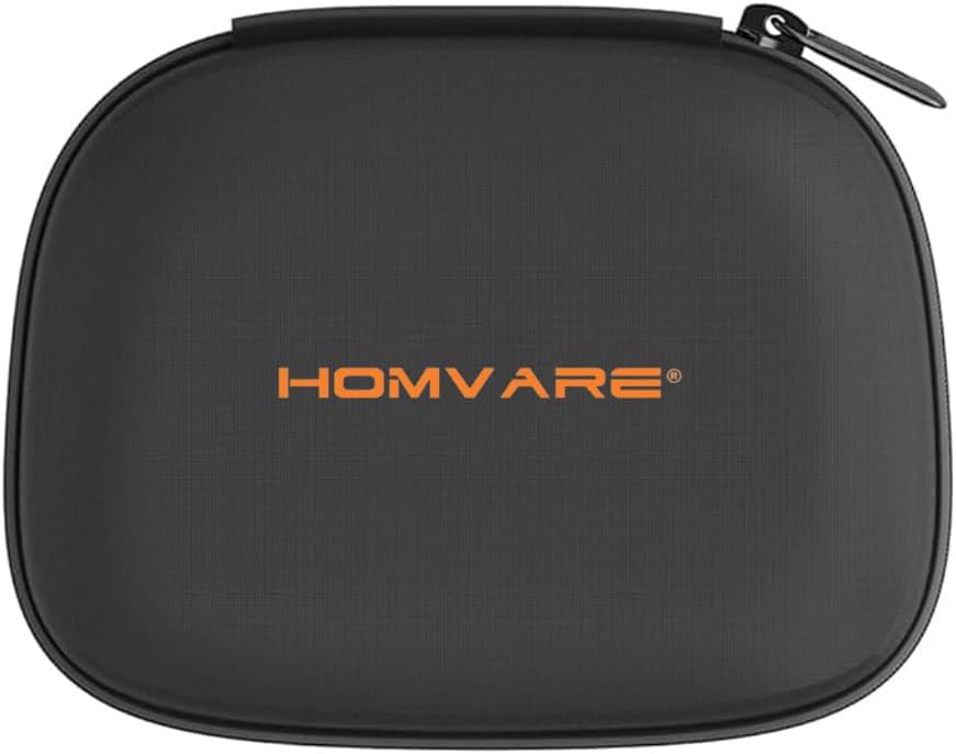 Homvare Hard Headphone Case Travel Bag with Handle and Wire Storage, Compatible with Sony, Behringer, Audio-Technica, JBL, Xo Vision, Bose, Sennheiser, Beats - Large, Black
