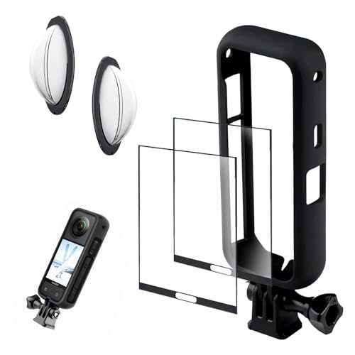 Schutz-Set Für Insta360 X3 – Aluminiumrahmen & Displayschutzfolie Aus Gehärtetem Glas