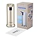 LPOLER Automatic Soap Dispenser, 280ML Touchless Stainless Steel Soap Dispenser,IR Infrared Motion Sensor Hand Free Dish Soap Kitchen Sink Bathroom. (gold)