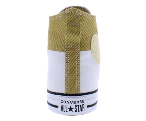 Image of Converse Chuck Taylor All Star Hi Unisex Shoes Size 9.5, Color: White /Dunescape /Open Sesame-White