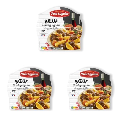 Paul & Louise Barquette Bœuf Bourguignon 300 g (Lot de 3)