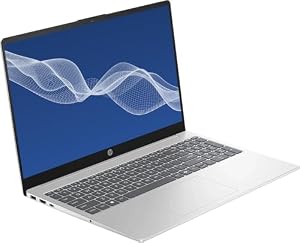 HP 2026 Portable 15.6'' HD Laptop, Intel N Series Processor Up to 3.7GHz, 16GB Memory, 128GB Storage, Super-Fast 6th Gen WiFi, Windows 11 OS, Dale Silver, Renewed — photo 2 of 3