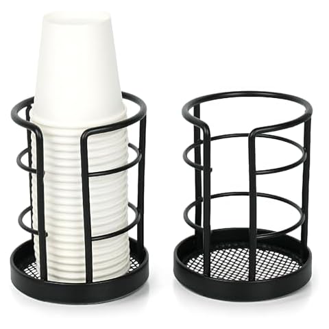 HillSpring Metal Bathroom Cup Dispenser, 2 Pack Cover