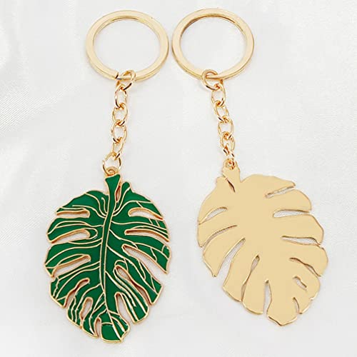 SOIMISS Folha de Palmeira Tropical Keychain Palm Folha de Palmeira Chaveiro Chaveiro Decorativo Chav