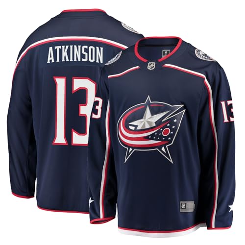 Outerstuff Cam Atkinson Columbus Blue Jackets #13 Navy Youth 4-20 Team Color Home Premier Player Jersey (Youth Large/X-Large 14-20)