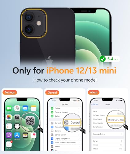 Image of FNTCASE for iPhone 13 Mini Case: for iPhone 12 Mini Case [Compatible with Magsafe] Translucent Matte Magnetic Phone Cover - Military Grade Drop Protection Shockproof Protective Cases - Green