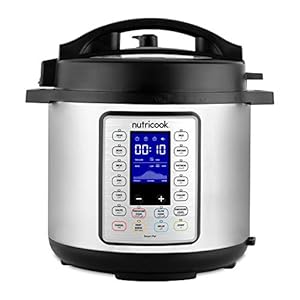Nutricook Smart Pot Prime 1200 Watts – 10 In 1 Instant Programmable Electric Pressure Cooker, 8 Liters, 16 Smart…