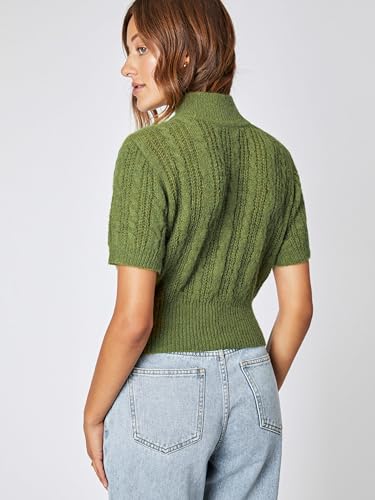 CIDER Wool-Blend Texture High Neck Sweater4