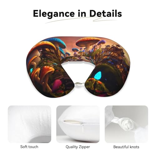 Almohada de espuma viscoelástica para cuello portátil miniatura 4
