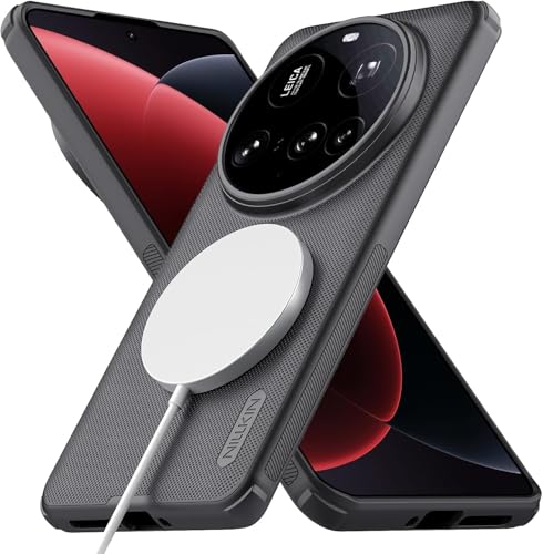 Nillkin Xiaomi 15 Ultra Hülle Magsafe Dünne Magnetische Handyhülle Gutes Griffgefühl Matt Schutzhülle[TPU+CP][rutschfest/Staub- und Schallschutz] Schwarz