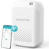ASCENTYER Smart Scent Air Machine Diffuser for Home 400ML Waterless Essential Oils Aroma Diffuser for Hotel Collection Covers 2000 Sq.ft. Powerful Nanotechnology System for Large Room Office Spa-White