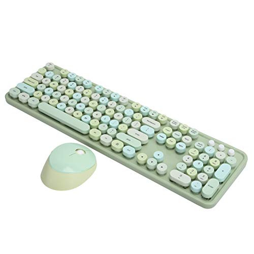 MOOJAY Combo Tastiera E Mouse Wireless - Ultrasottile, Silenziosa, Con Tappetino, Rosa Bianco - Foto 9