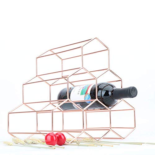 Soporte de vino montado en pared para 6 botellas miniatura 3