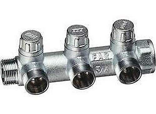 3900 34G18 Collecteur 3 voies M-F MULTIFAR 3/4"x18 CAOUTCHOUC avec boucliers FAR