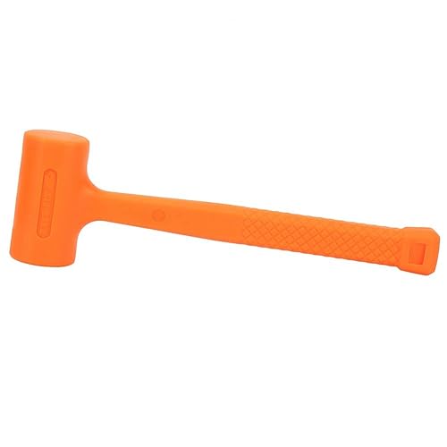 Miniatura 6 de Martillo de soplado muerto, martillo muerto de 0.5 1 libra, práctica herramienta de instalación de martillo muerto de goma de PVC, mango a cuadros,